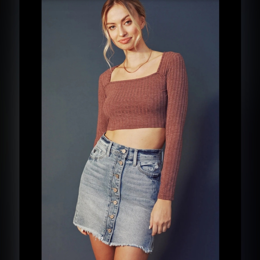 Kancan Collins Button down A-line skirt